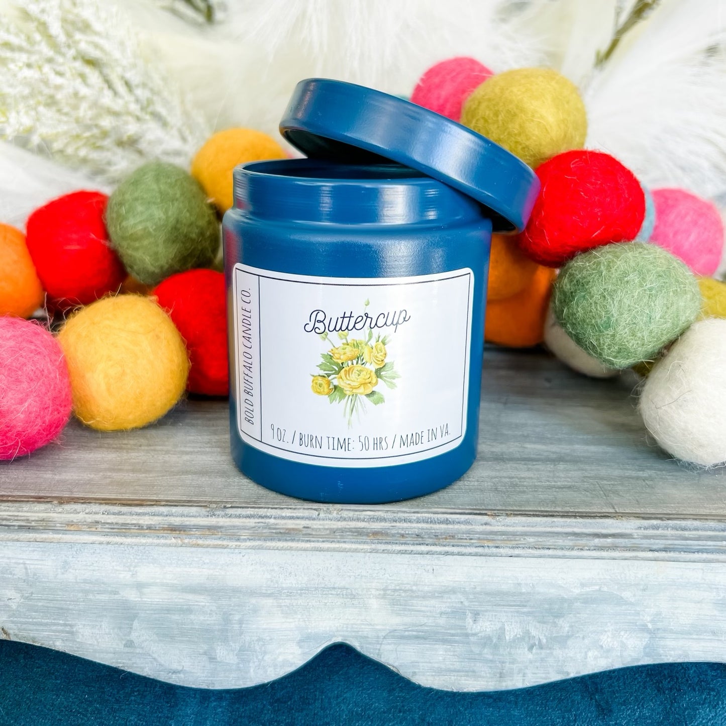 9oz Wooden Wick Soy Candle