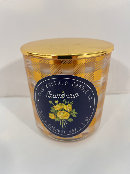 8oz Plaid ButterCup Candle